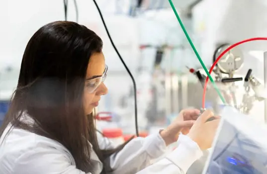 Female chemical engineer in laboratory