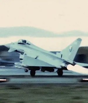 Aircraft taking off