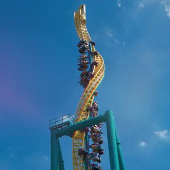 Twisting roller-coaster